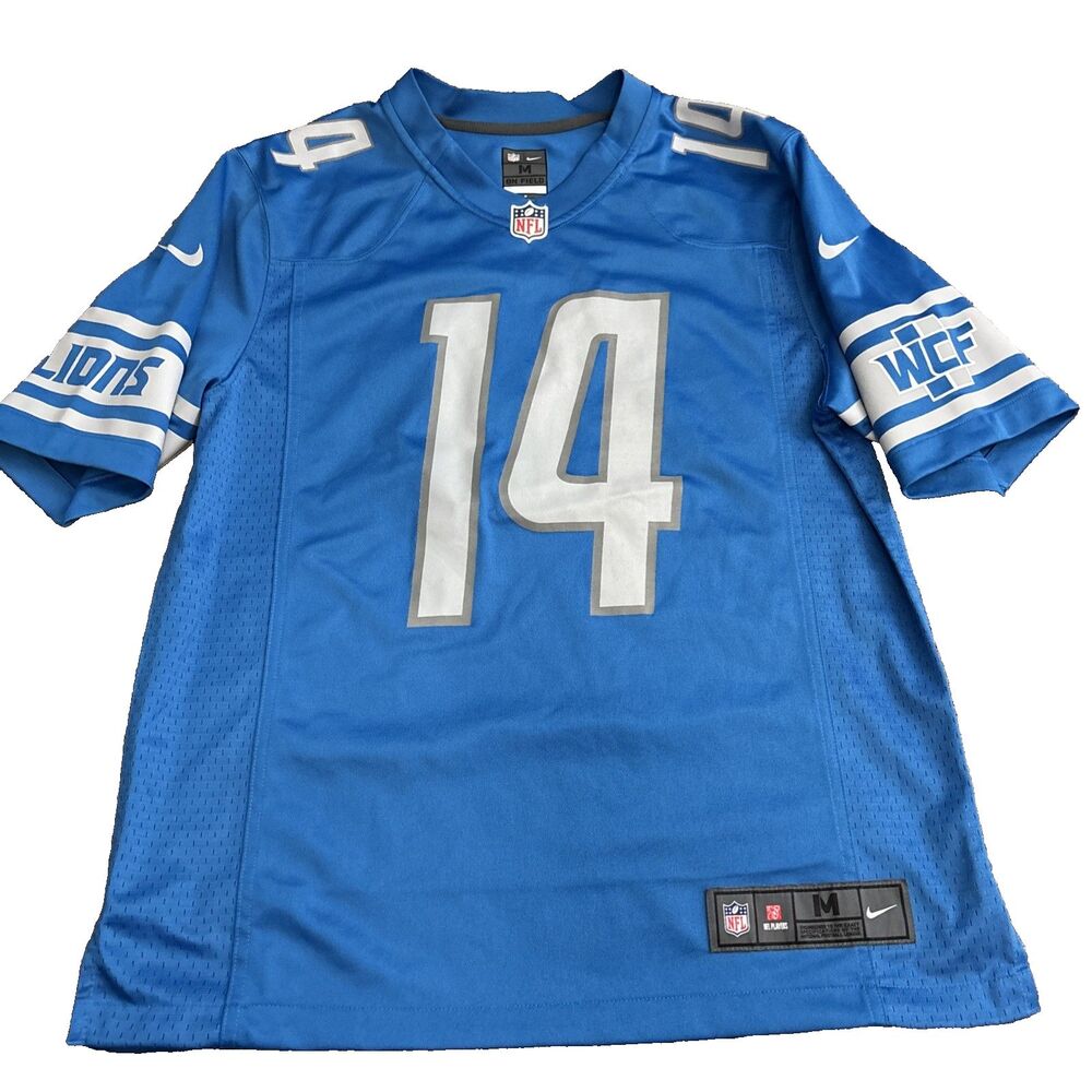 Nike Detroit Lions Amon-Ra St Brown 14 Game Jersey Men’s Medium Blue NFL 906227